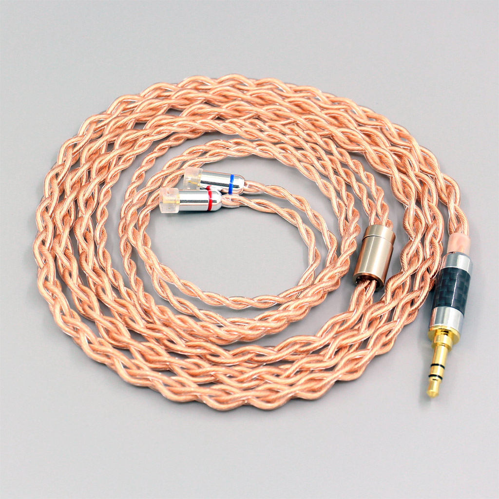 4 Core 1.7mm Litz HiFi-OFC Earphone Braided Cable For Sennheiser IE8 IE8i IE80 IE80s Metal Pin