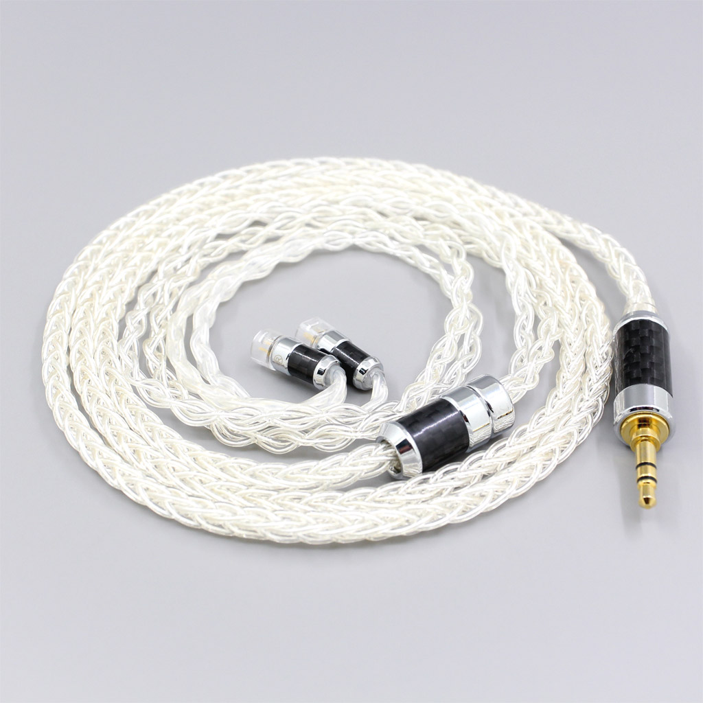99.99% Pure Silver XLR 3.5mm 2.5mm 4.4mm Earphone Cable For Sennheiser IE8 IE8i IE80 IE80s Metal Pin