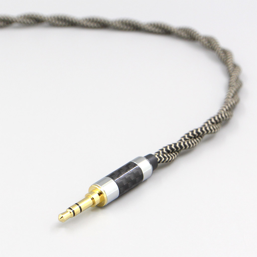 2 Core 2.8mm Litz OFC Earphone Shield Braided Sleeve Cable For Sennheiser IE8 IE8i IE80 IE80s Metal Pin