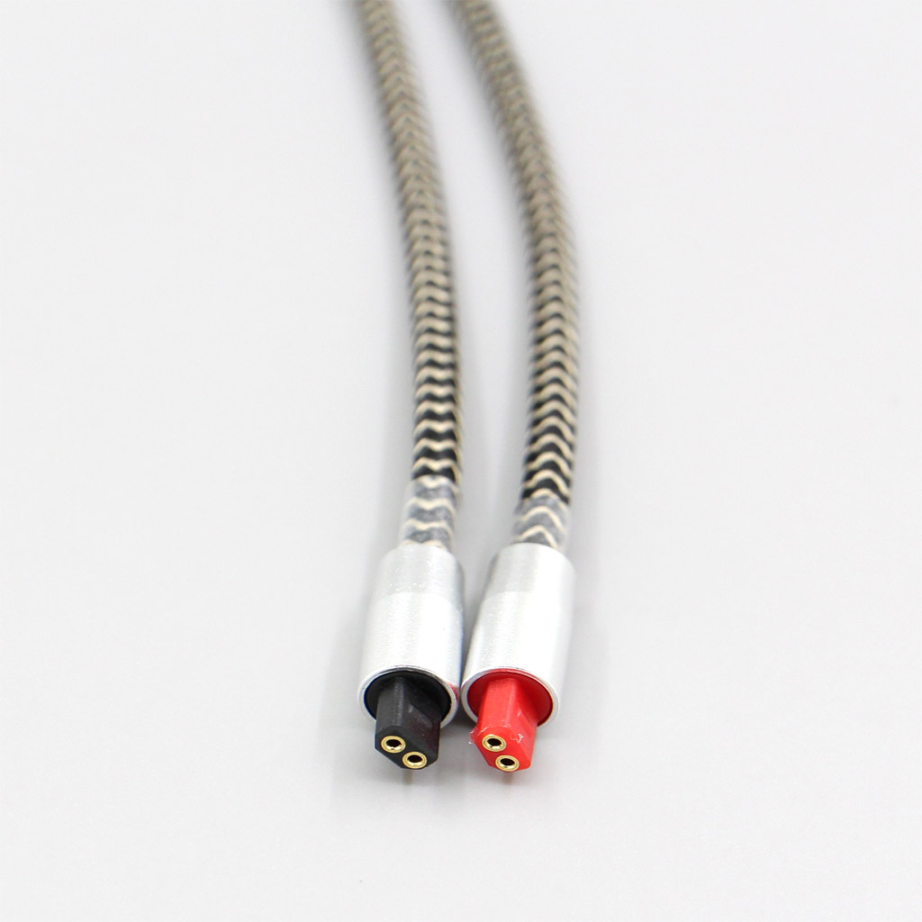2 Core 2.8mm Litz OFC Earphone Shield Braided Sleeve Cable for Audio-Technica ATH-IM50 IM70 IM01 IM02 IM03 IM04