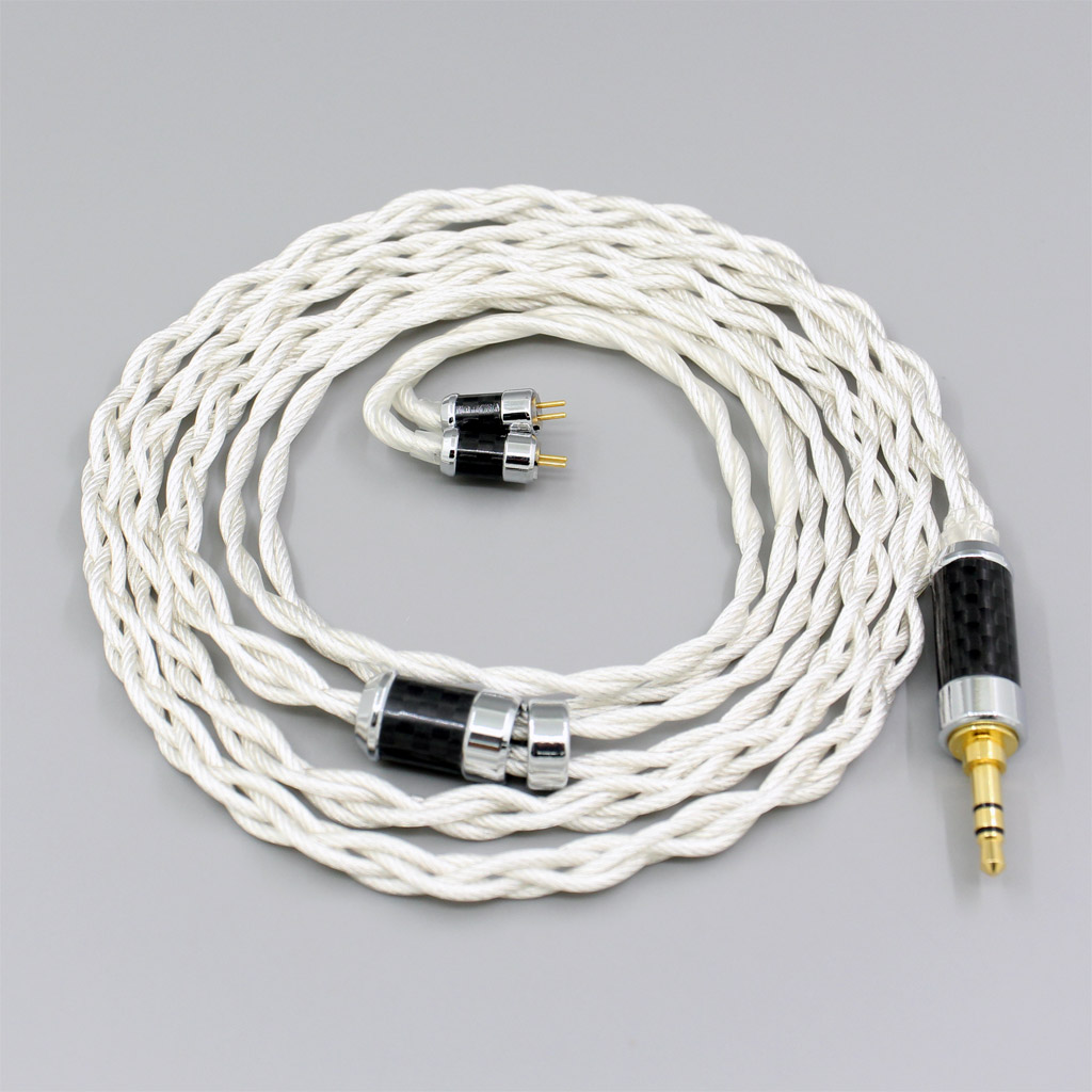 Graphene 7N OCC Silver Plated Shielding Coaxial Earphone Cable For 0.78mm 2pin Flat Step JH Audio JH16 Pro JH11 Pro