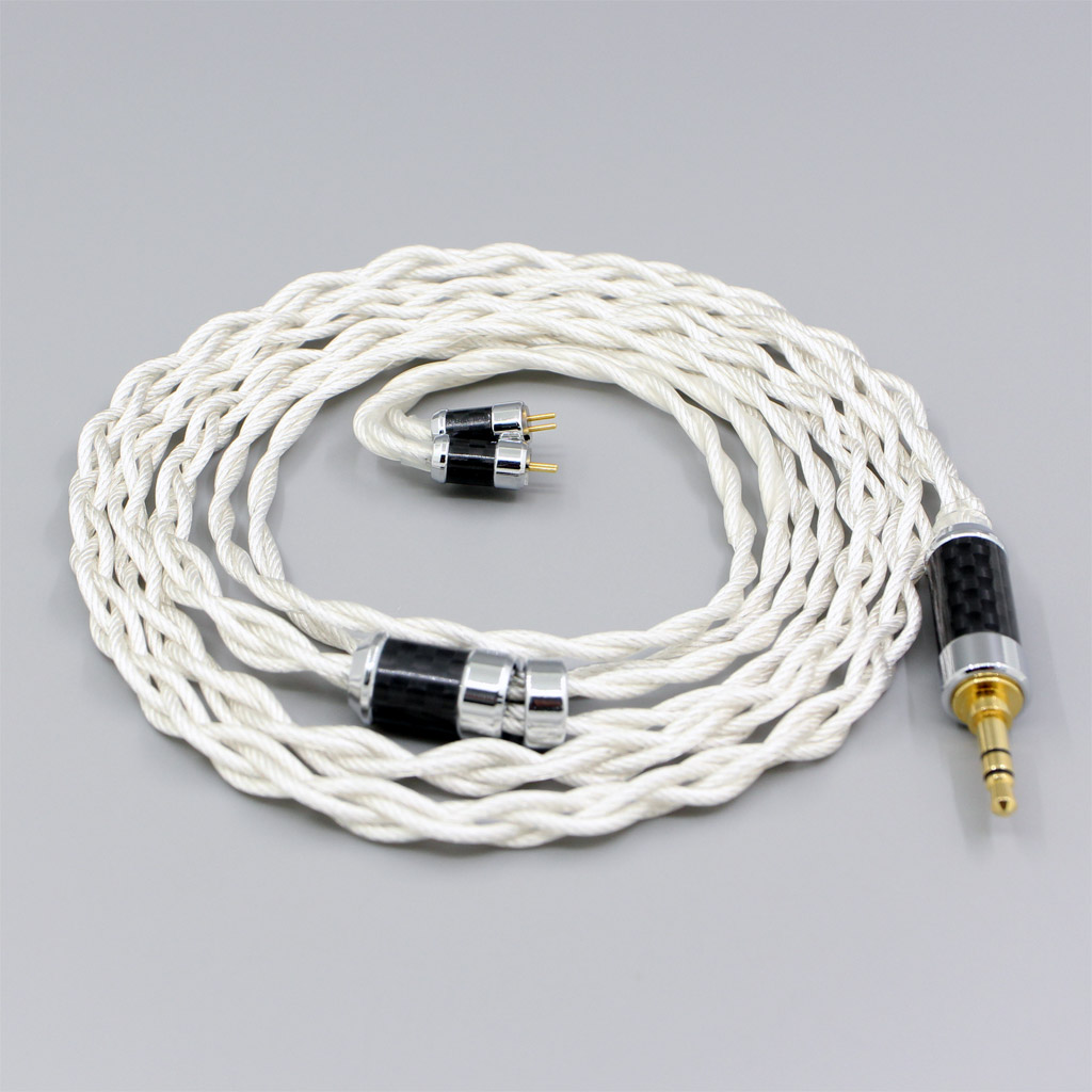 Graphene 7N OCC Silver Plated Shielding Coaxial Earphone Cable For 0.78mm 2pin Flat Step JH Audio JH16 Pro JH11 Pro