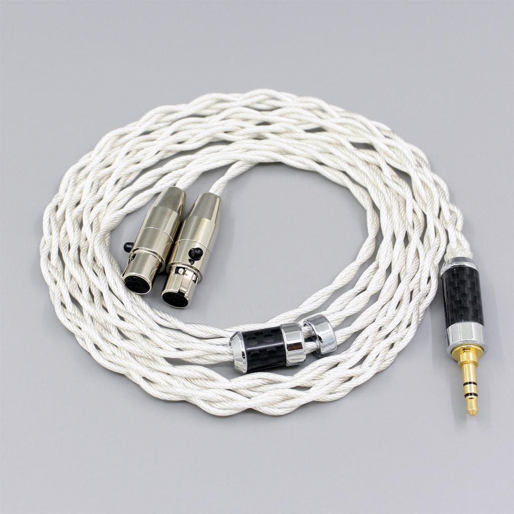 Graphene 7N OCC Silver Plated Type2 Earphone Cable For Audeze LCD-3 LCD-2 LCD-X LCD-XC LCD-4z LCD-MX4 LCD-GX lcd-24