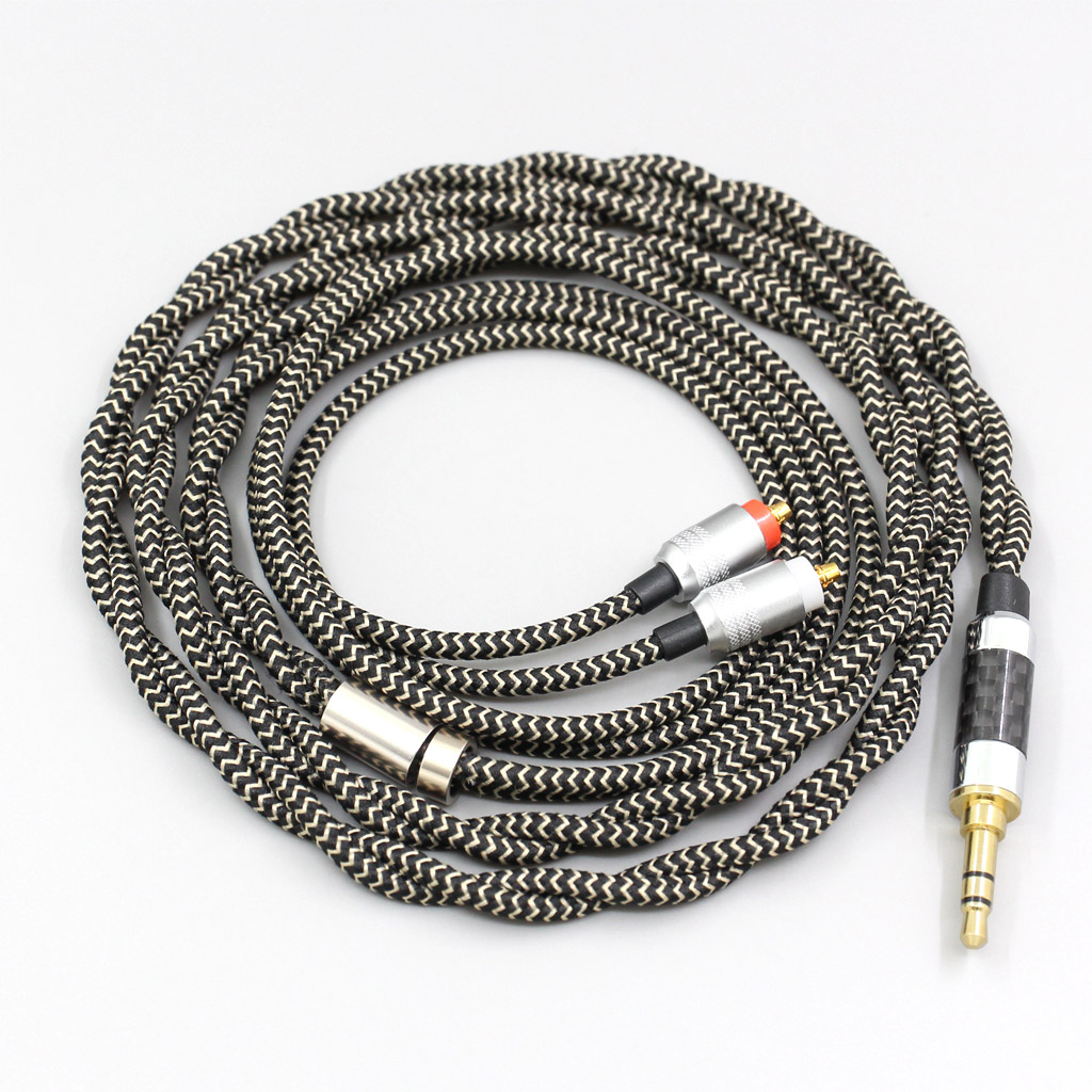 2 Core 2.8mm Litz OFC Earphone Shield Braided Sleeve Cable For Sony IER-M7 IER-M9 IER-Z1R Headset
