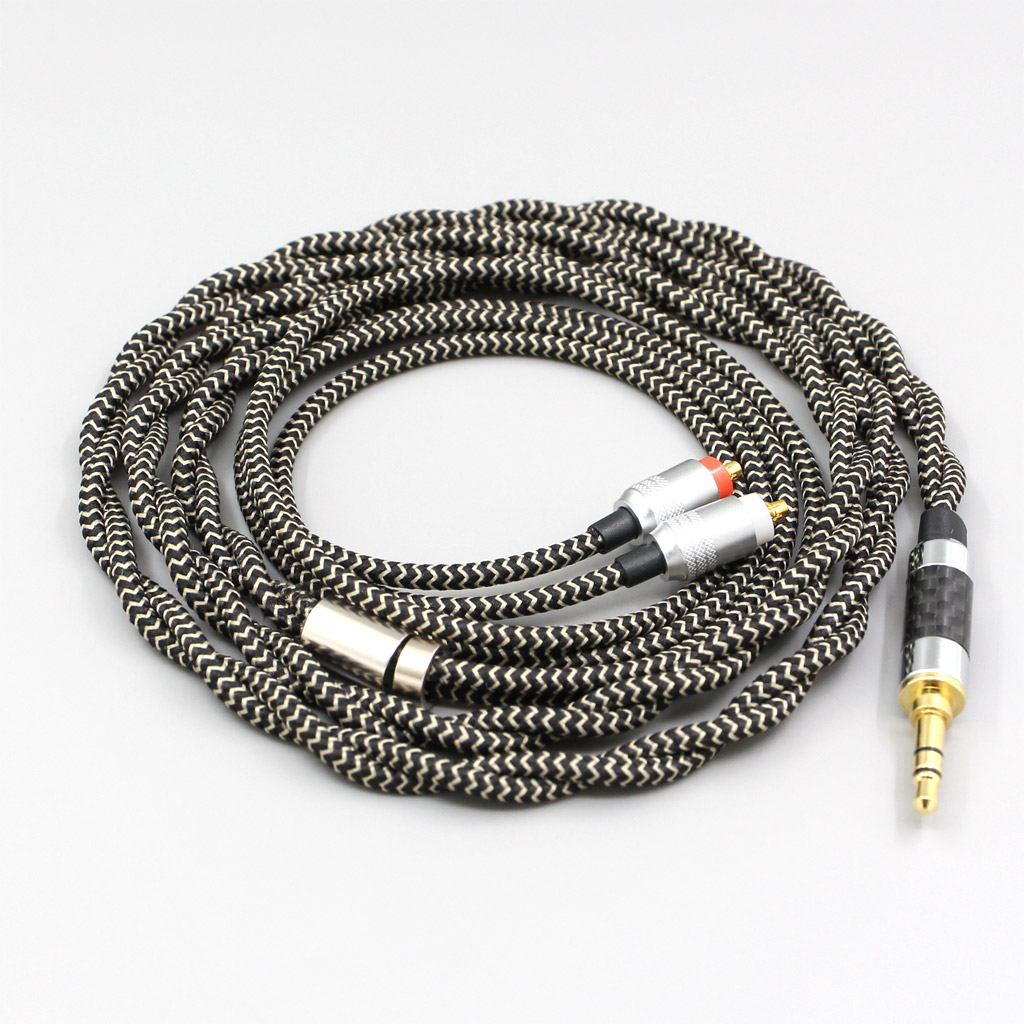 2 Core 2.8mm Litz OFC Earphone Shield Braided Sleeve Cable For Sony IER-M7 IER-M9 IER-Z1R Headset