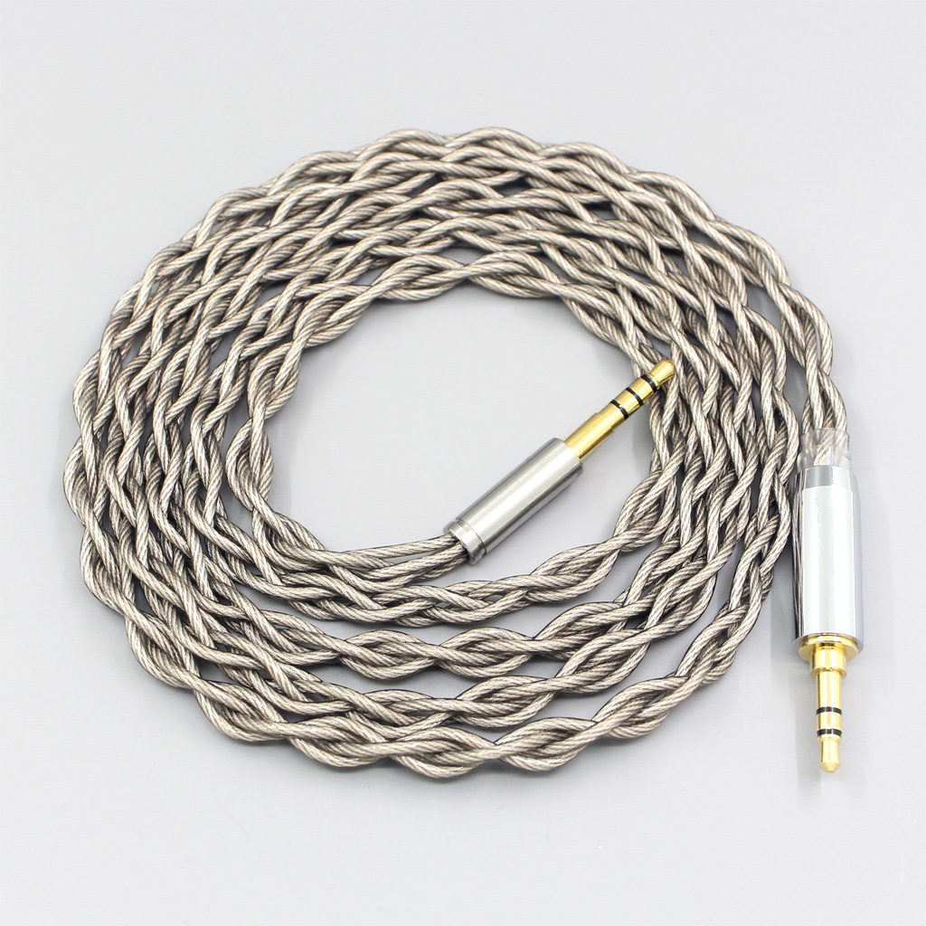 99% Pure Silver + Graphene Silver Plated Shield Earphone Cable For Denon AH-mm400 AH-mm300 mm200 Beats solo2 solo3 SHP9500