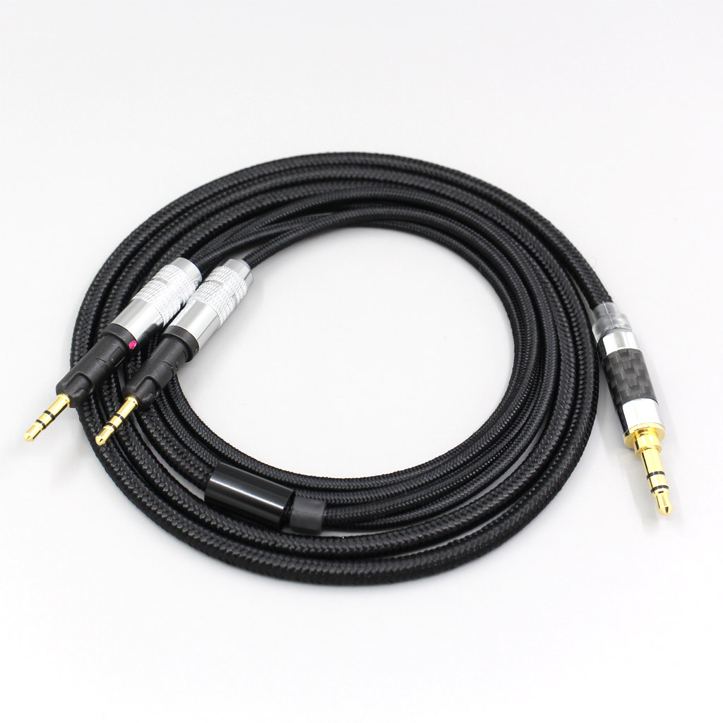 6.5mm XLR 4.4mm Super Soft Headphone Nylon OFC Cable For Audio-Technica ATH-R70X Earphone