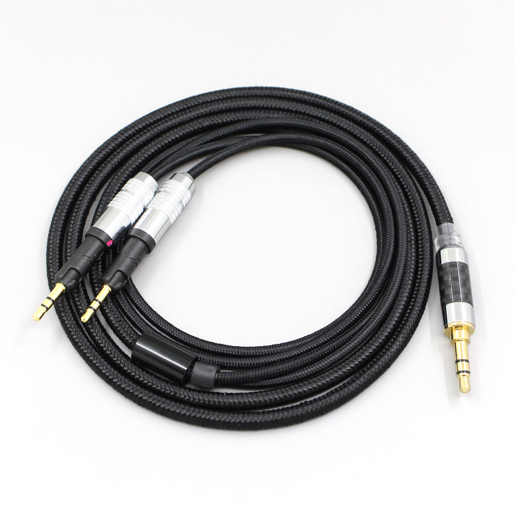 6.5mm XLR 4.4mm Super Soft Headphone Nylon OFC Cable For Audio-Technica ATH-R70X Earphone