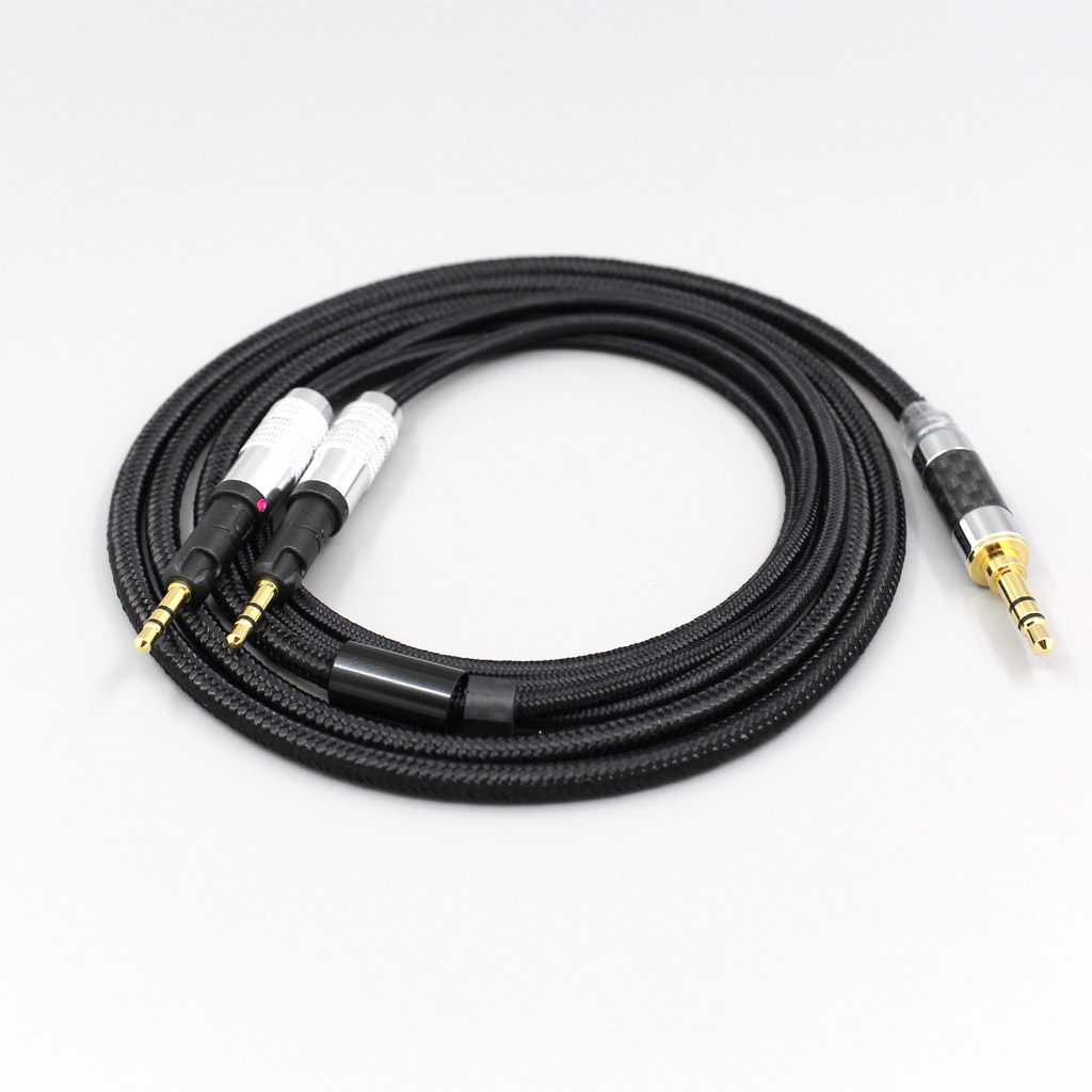 6.5mm XLR 4.4mm Super Soft Headphone Nylon OFC Cable For Audio-Technica ATH-R70X Earphone