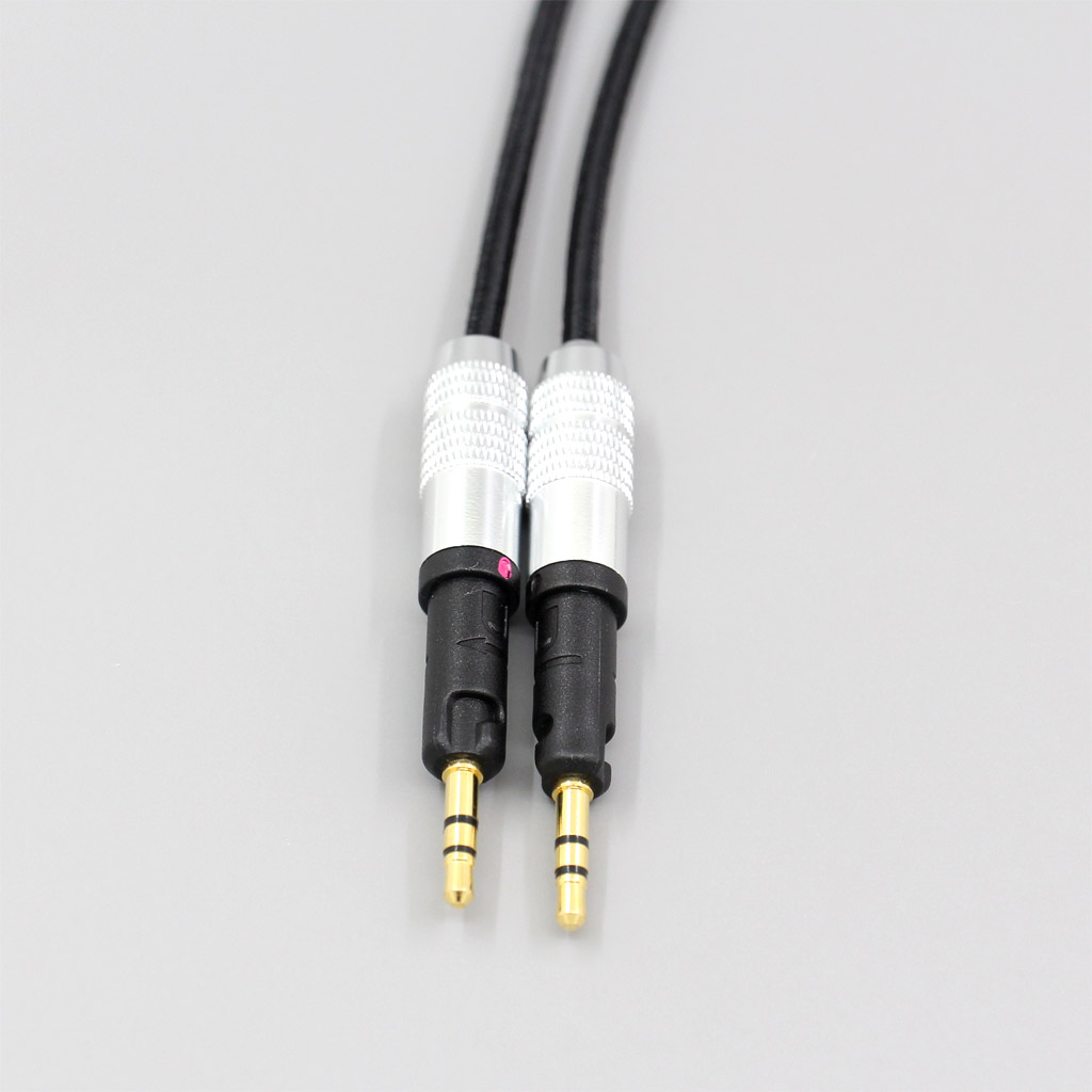 6.5mm XLR 4.4mm Super Soft Headphone Nylon OFC Cable For Audio-Technica ATH-R70X Earphone