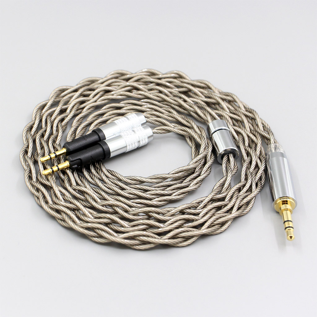 99% Pure Silver + Graphene Silver Plated Shield Earphone Cable For Audio-Technica ATH-R70X headphone Earphone headset