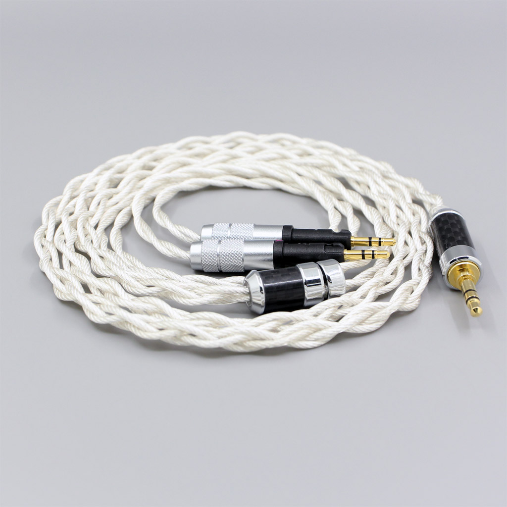 Graphene 7N OCC Silver Plated Type2 Earphone Cable For Audio-Technica ATH-R70X Headphone