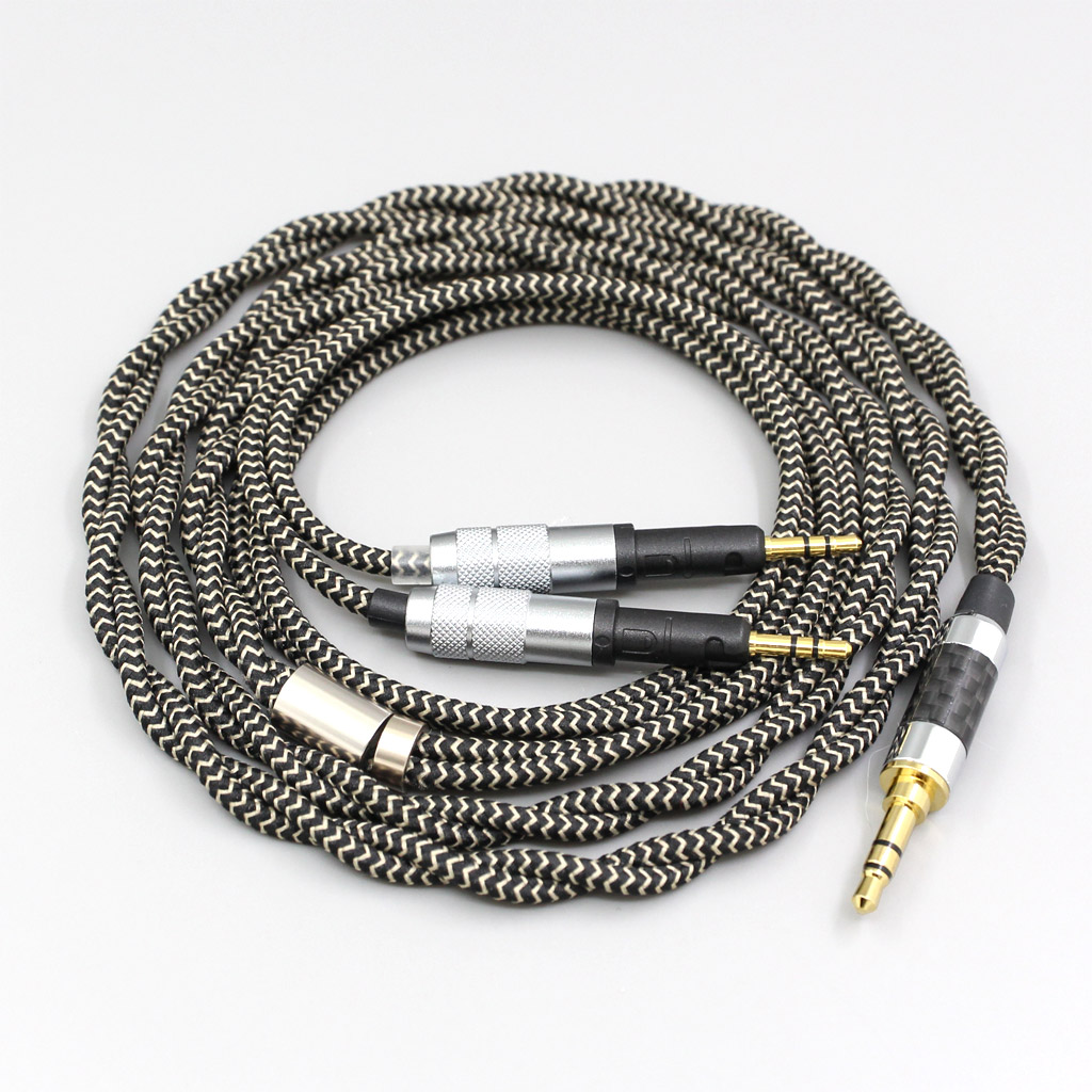 2 Core 2.8mm Litz OFC Earphone Shield Braided Sleeve Cable For Audio-Technica ATH-R70X Headphone Headset
