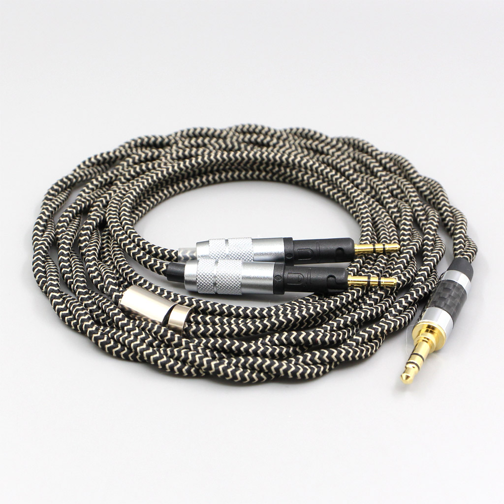 2 Core 2.8mm Litz OFC Earphone Shield Braided Sleeve Cable For Audio-Technica ATH-R70X Headphone Headset