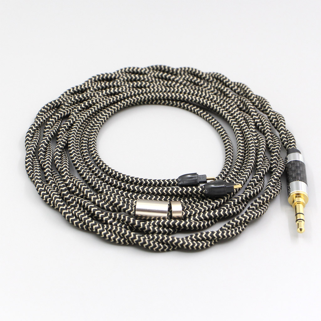 2 Core 2.8mm Litz OFC Earphone Shield Braided Sleeve Cable For HiFiMan RE2000 Topology Diaphragm Dynamic Driver