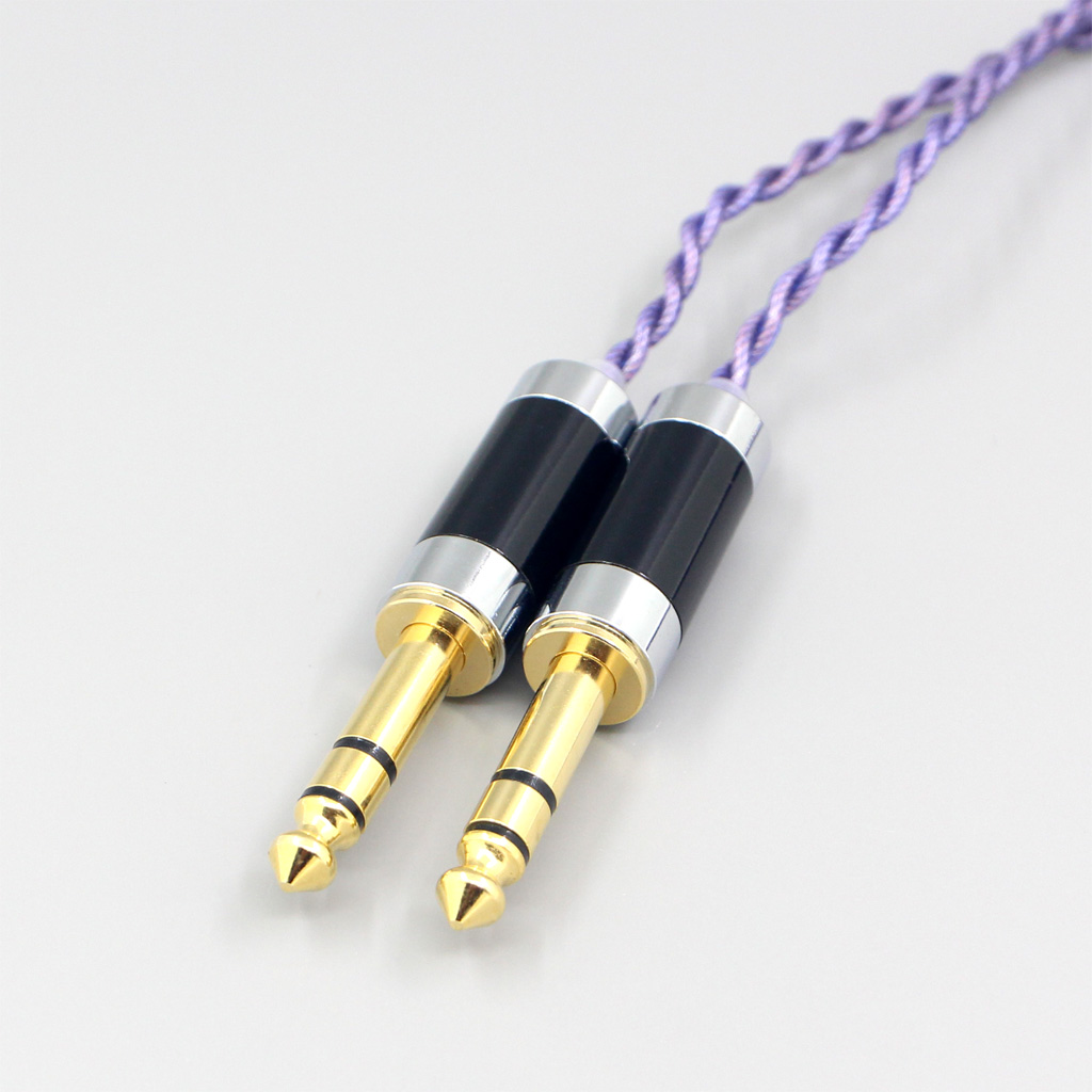 Type2 1.8mm 140 cores litz 7N OCC Headphone Earphone Cable For 3.5mm to Dual 6.5mm Male amplifier audiophile