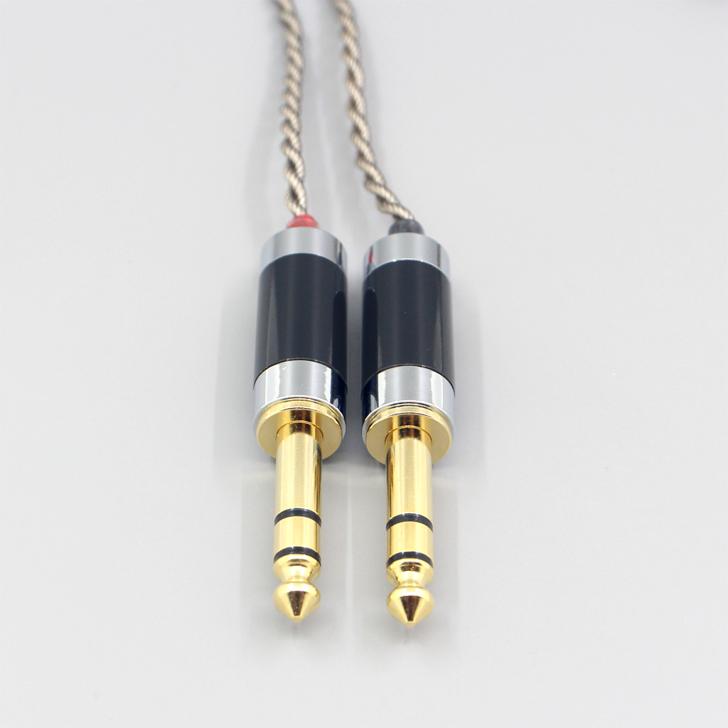 99% Pure Silver + Graphene Silver Plated Shield Earphone Cable For 3.5mm to Dual 6.5mm Male mixer amplifier audiophile
