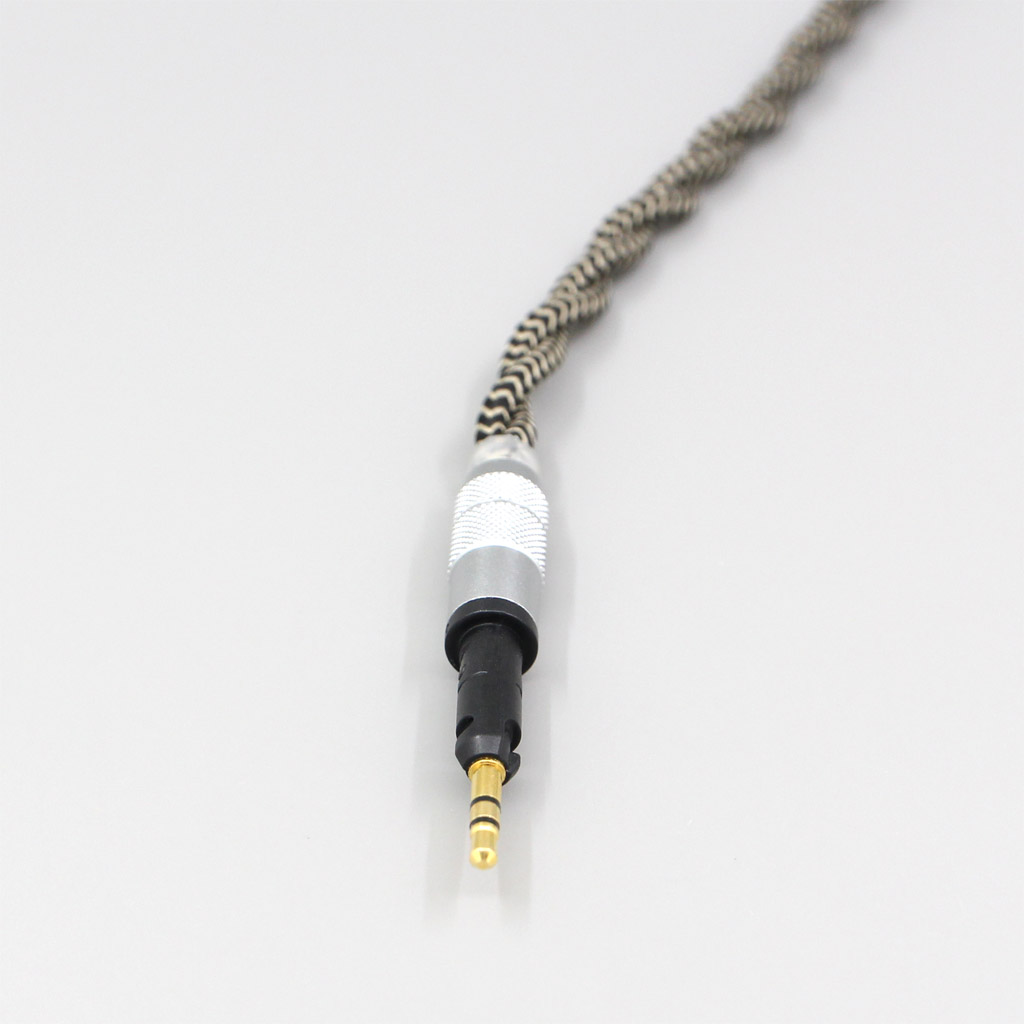 2 Core 2.8mm Litz OFC Earphone Shield Braided Sleeve Cable For Sennheiser HD6 HD7 HD8 MIX DJ HD595