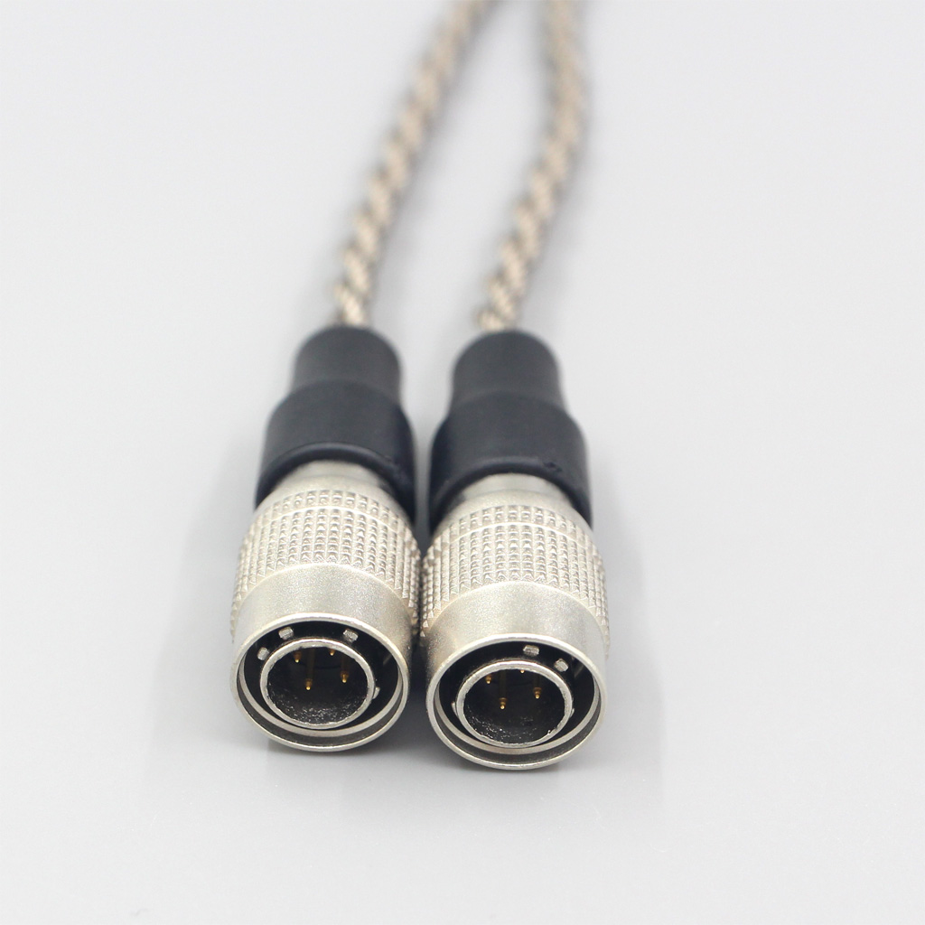 99% Pure Silver + Graphene Silver Plated Shield Earphone Cable For Mr Speakers Alpha Dog Ether C Flow Mad Dog AEON 