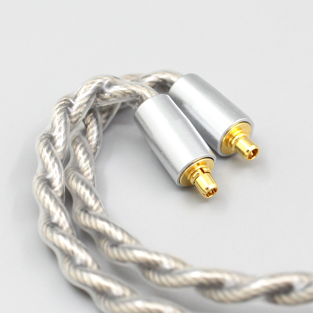 99% Pure Silver + Graphene Silver Plated Shield Earphone Cable For Dunu T5 Titan 3 T3 (Increase Length MMCX) 4 cores 1.8mm