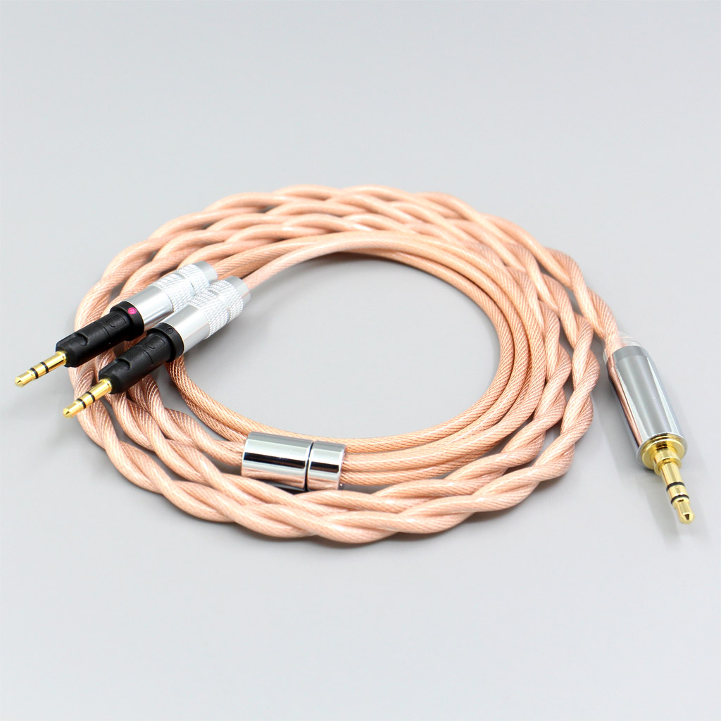 Type6 756 core Shielding 7n Litz OCC Earphone Cable For Audio-Technica ATH-R70X Headphone 2.8mm 