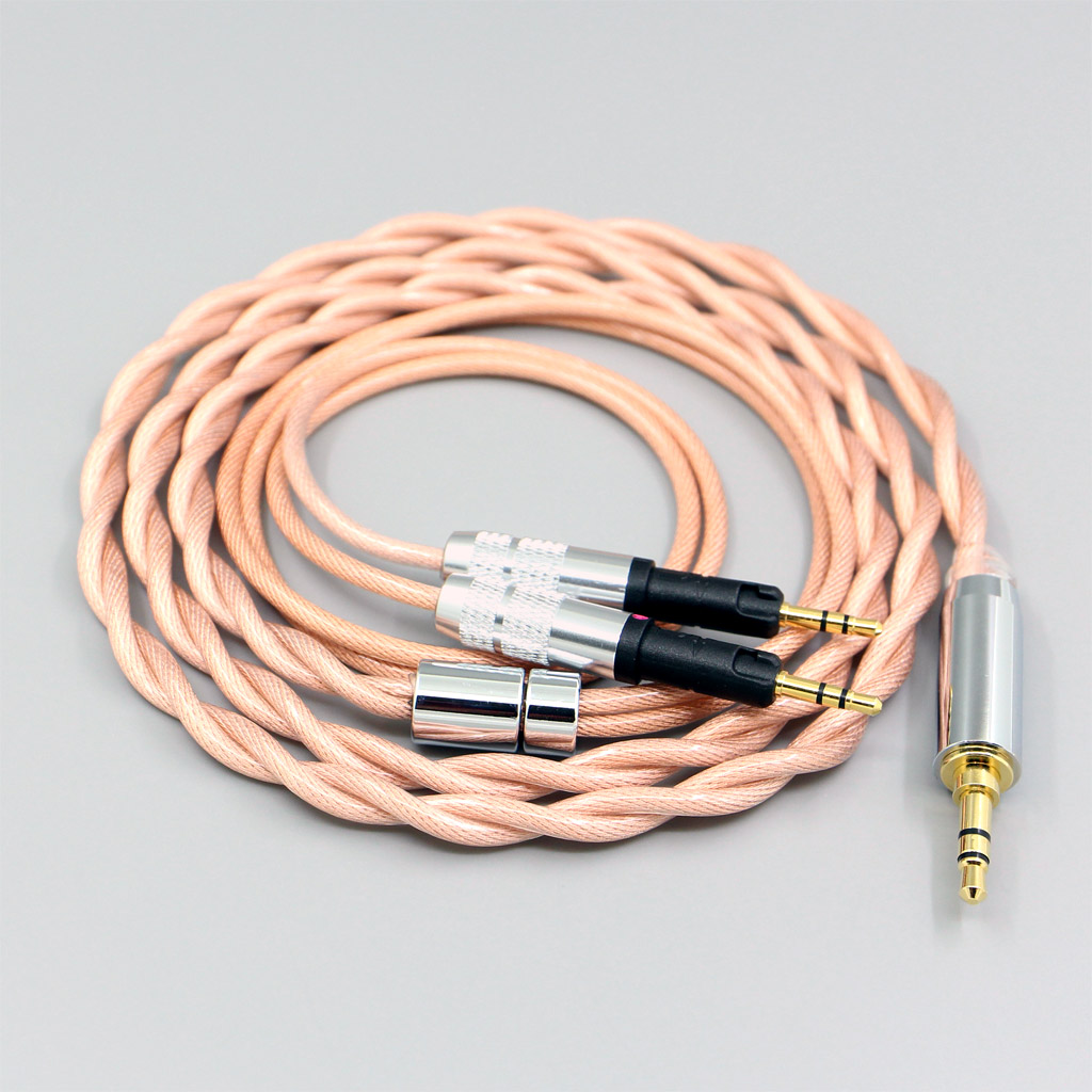 Type6 756 core Shielding 7n Litz OCC Earphone Cable For Audio-Technica ATH-R70X Headphone 2.8mm