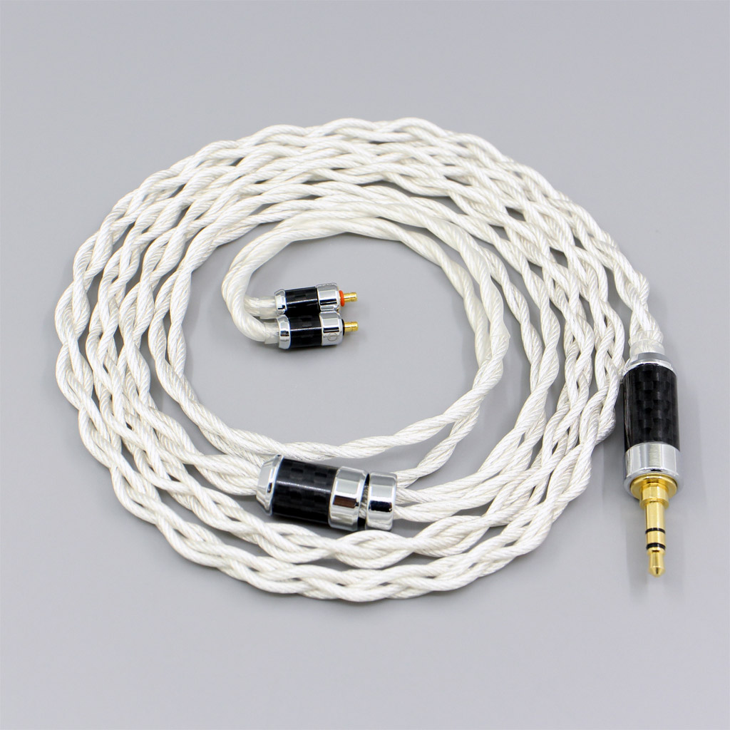 Graphene 7N OCC Silver Plated Shielding Coaxial Earphone Cable For UE Live UE6 Pro Lighting SUPERBAX IPX 4 core