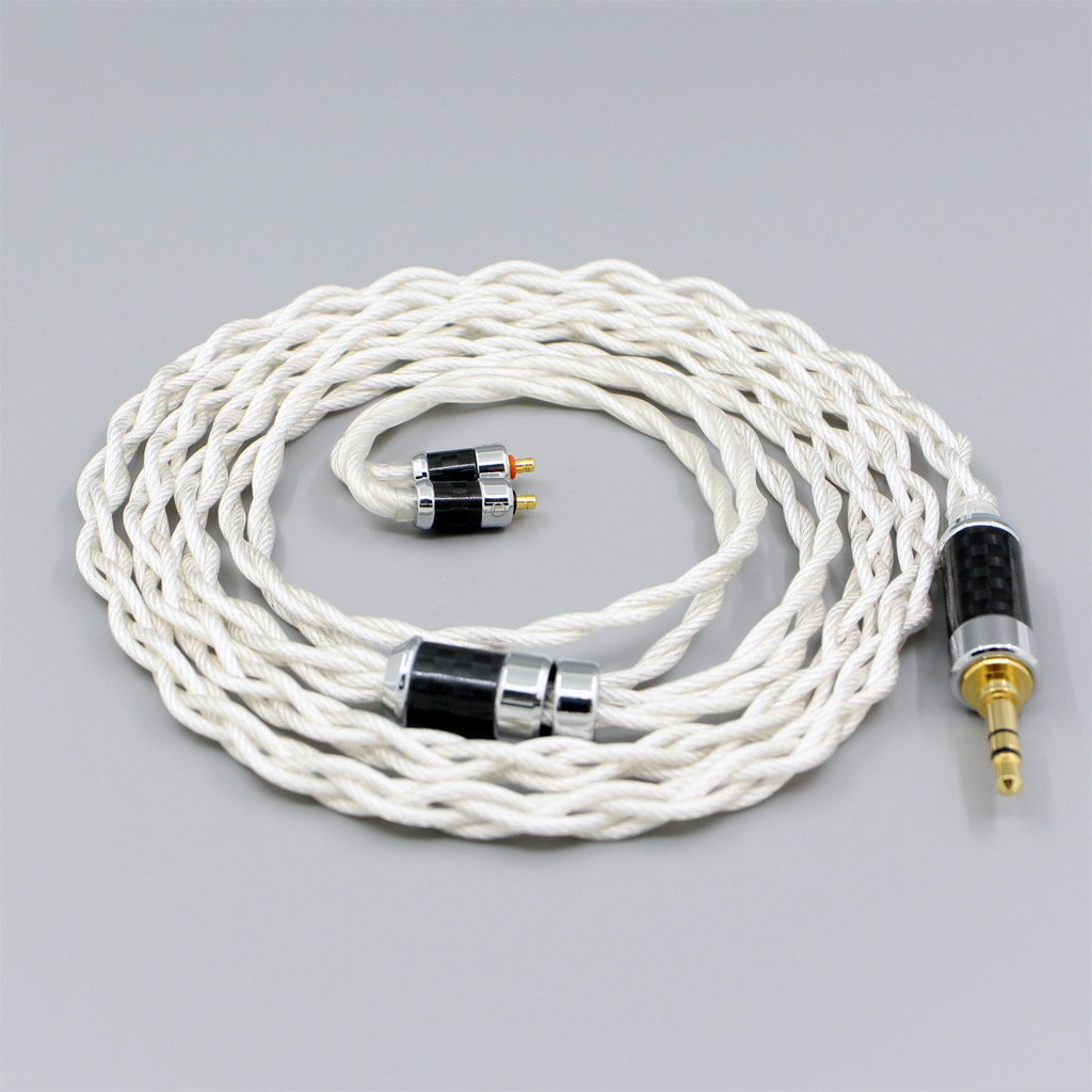 Graphene 7N OCC Silver Plated Shielding Coaxial Earphone Cable For UE Live UE6 Pro Lighting SUPERBAX IPX 4 core