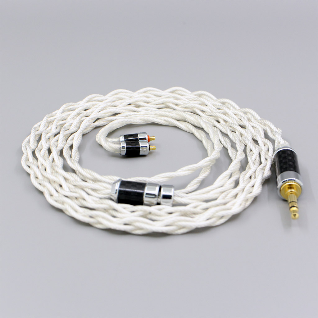 Graphene 7N OCC Silver Plated Shielding Coaxial Earphone Cable For UE Live UE6 Pro Lighting SUPERBAX IPX 4 core