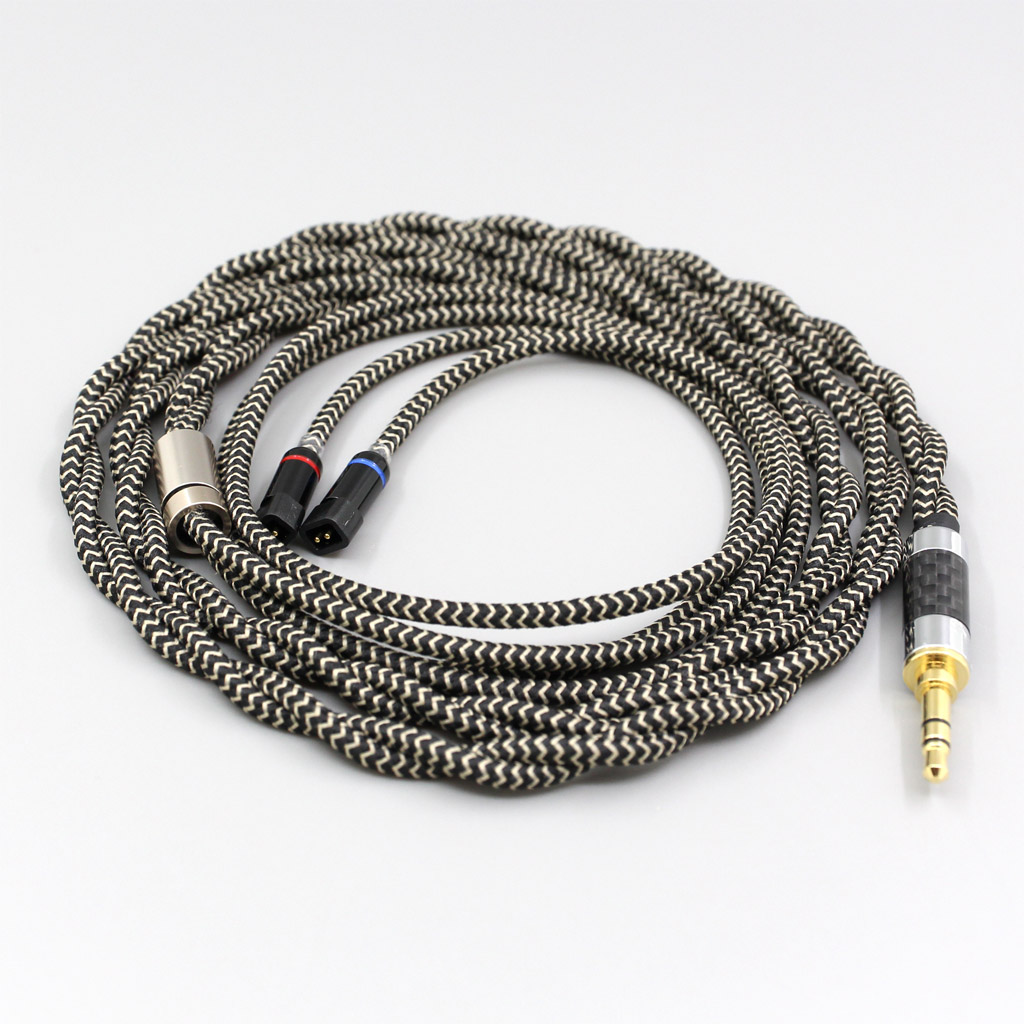 2 Core 2.8mm Litz OFC Earphone Shield Braided Sleeve Cable For UE11 UE18 pro QDC Gemini Gemini-S Anole V3-C V3-S V6-C