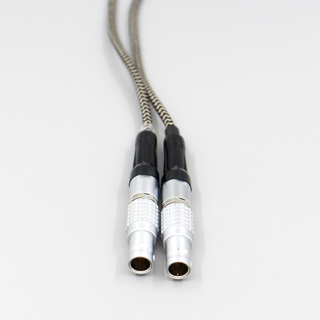 2 Core 2.8mm Litz OFC Earphone Shield Braided Sleeve Cable For Focal Utopia Fidelity Circumaural Headphone