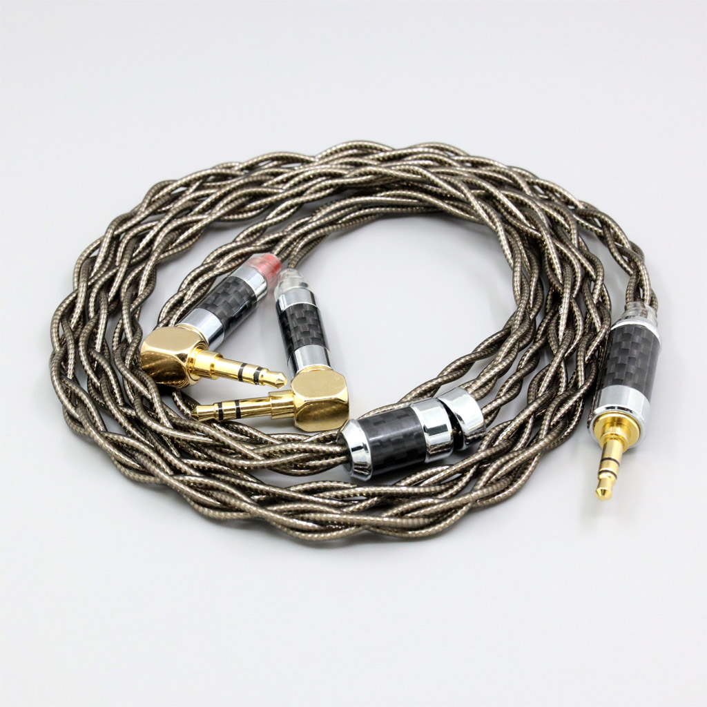 99% Pure Silver Palladium + Graphene Gold Earphone Cable For Verum 1 One Headphone Headset L Shape 3.5mm Pin