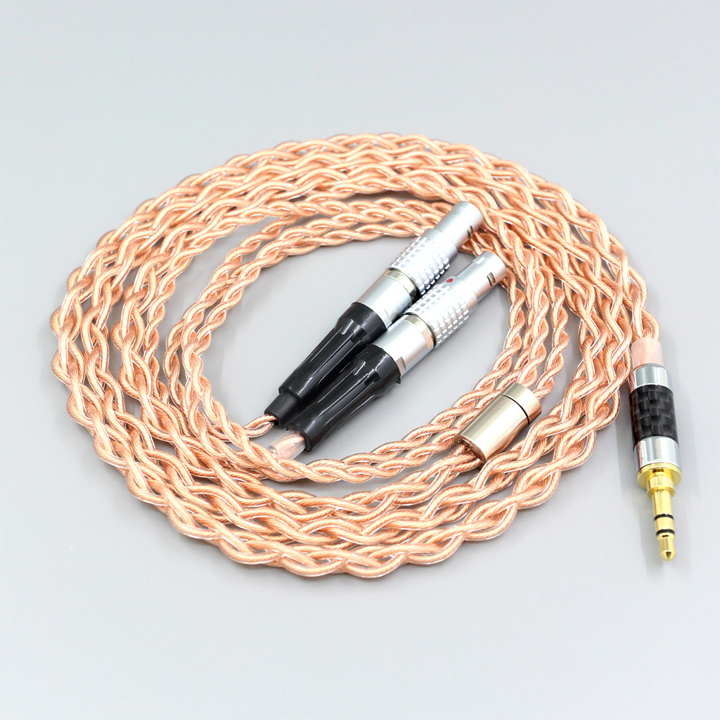 4 Core 1.7mm Litz HiFi-OFC Earphone Braided Cable For Focal Utopia Fidelity Circumaural Headphone