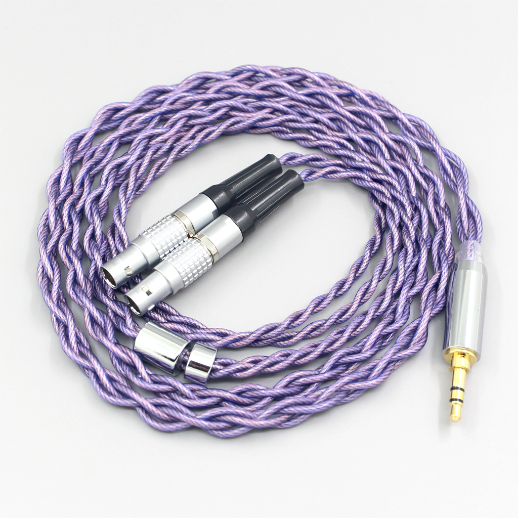 Type2 1.8mm 140 cores litz 7N OCC Earphone Cable For Focal Utopia Fidelity Circumaural Headphone 4 core 1.8mm