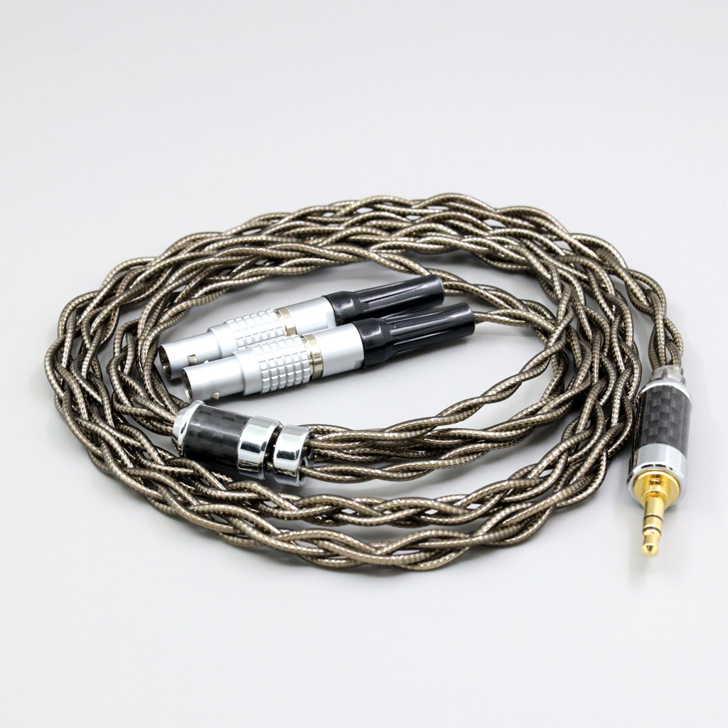 99% Pure Silver Palladium + Graphene Gold Shielding Earphone Cable For Focal Utopia Fidelity Circumaural Headphone
