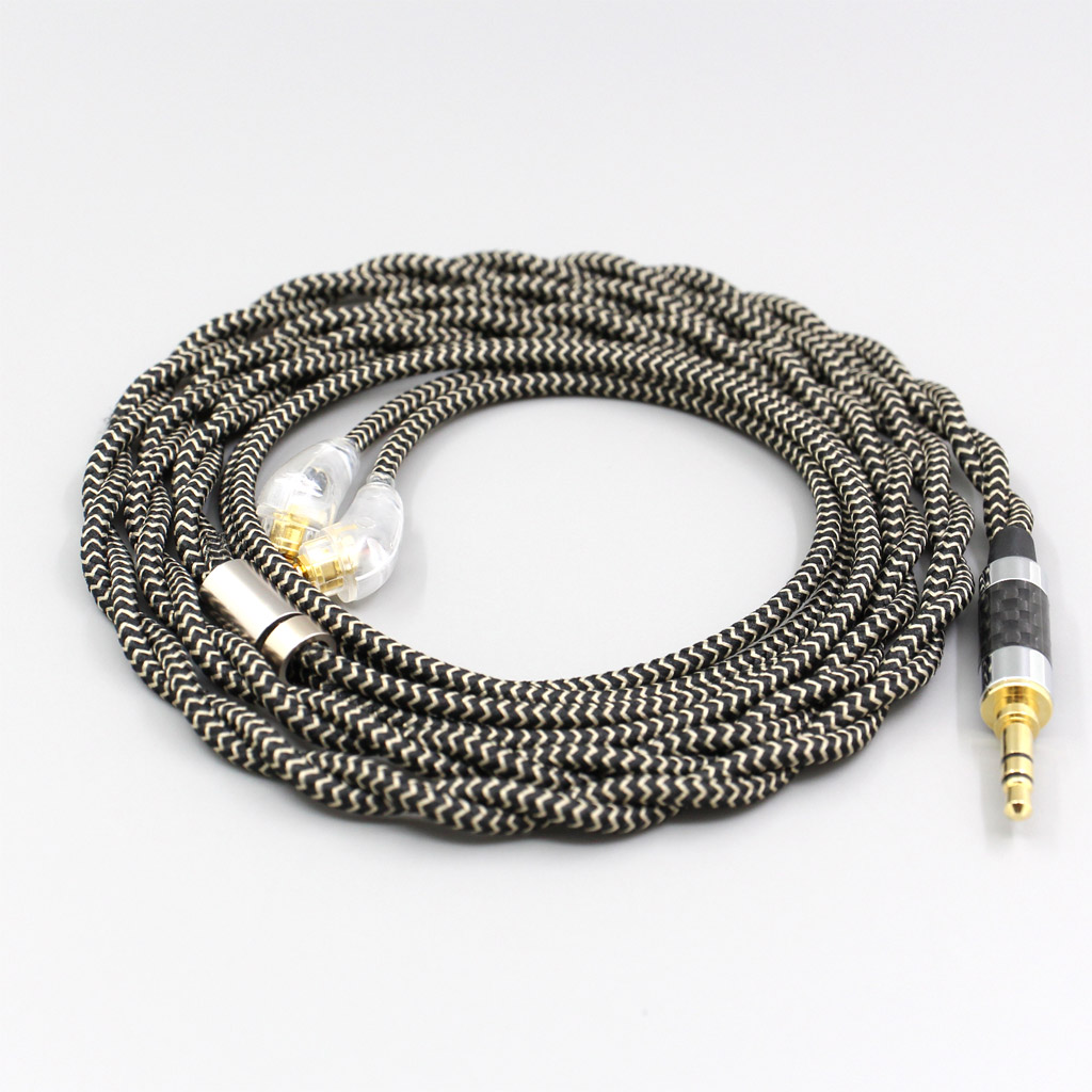 2 Core 2.8mm Litz OFC Earphone Shield Braided Sleeve Cable For Sony XBA-H2 XBA-H3 XBA-Z5 xba-A3 xba-A2 2 core 2.8mm