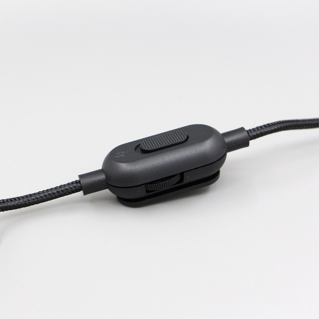 300pcs 2m Gaming Headphone Headset Earphone Volume Mic Remote Control Cable For Logitec GPRO X G233 G433