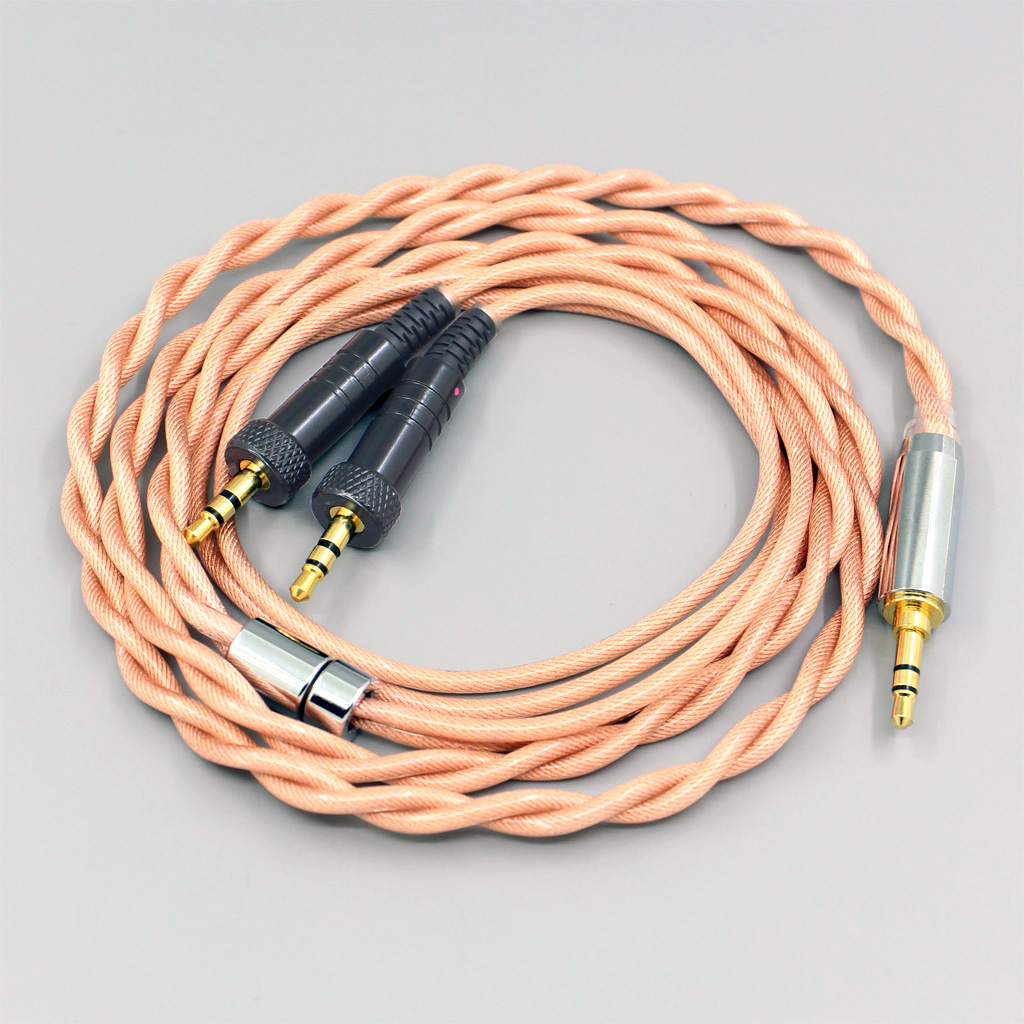 Type6 756 core Shielding 7n Litz OCC Earphone Cable For Sony MDR-Z1R MDR-Z7 MDR-Z7M2 With Screw To Fix