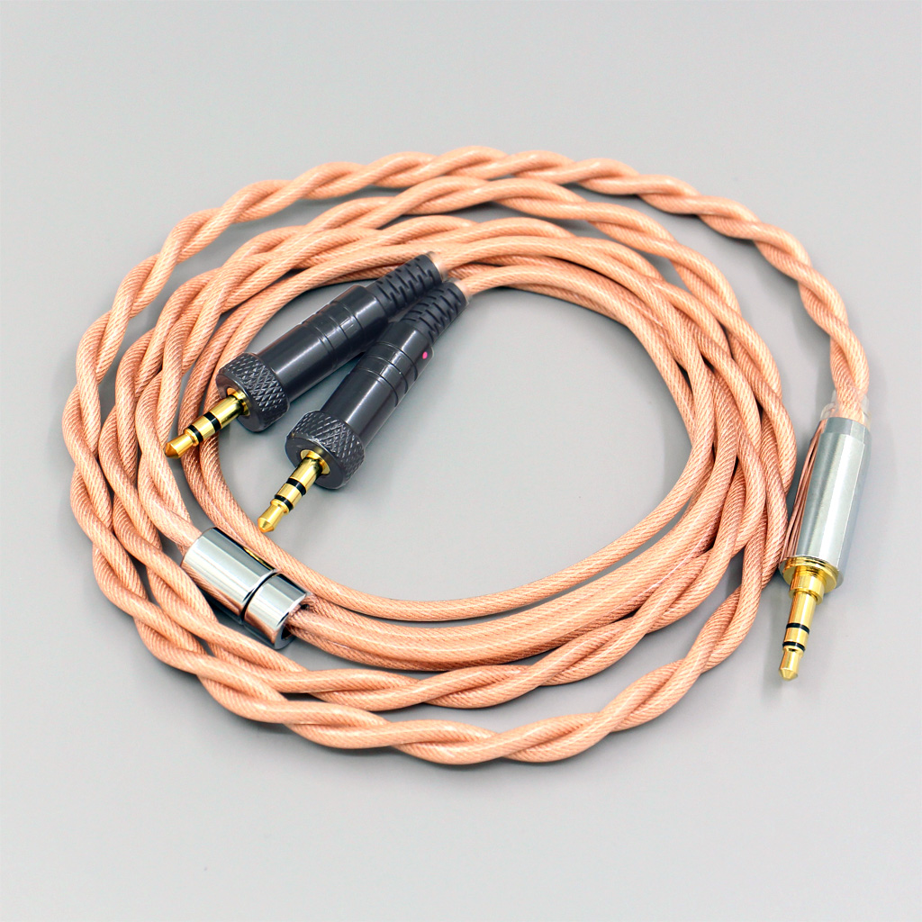 Type6 756 core Shielding 7n Litz OCC Earphone Cable For Sony MDR-Z1R MDR-Z7 MDR-Z7M2 With Screw To Fix