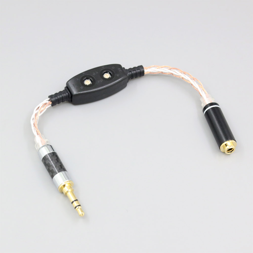 0ohm-100ohm Silver OCC 3.5mm Adjustable Resistor Cable 8*100*0.05 For Etymotic ER4 JH24 Roxanne etc. 