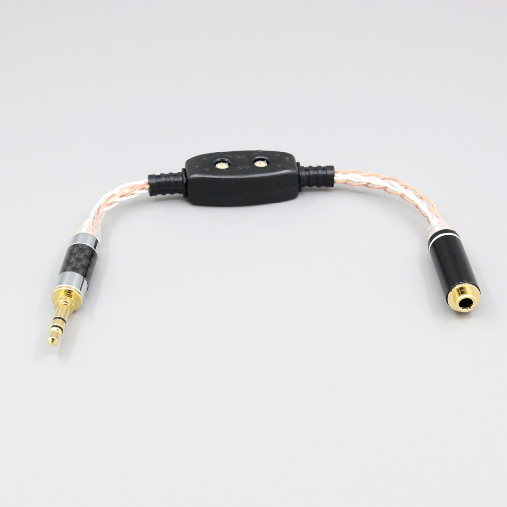 0ohm-100ohm Silver OCC 3.5mm Adjustable Resistor Cable 8*100*0.05 For Etymotic ER4 JH24 Roxanne etc. 