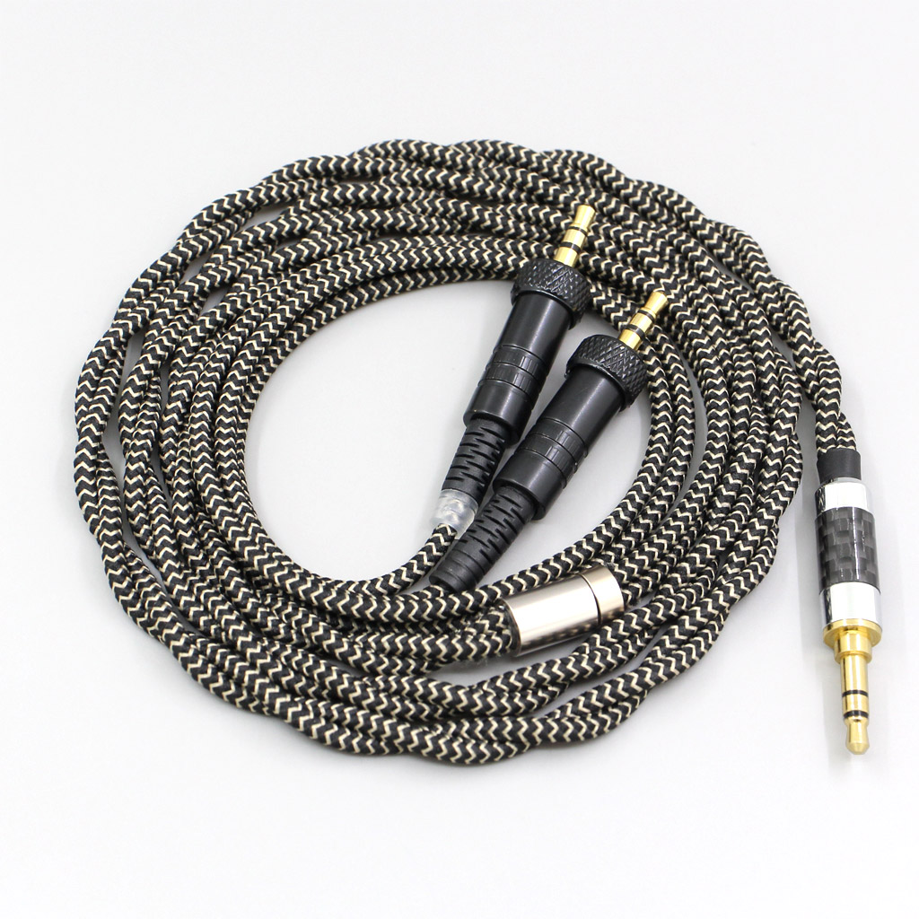 2 Core 2.8mm Litz OFC Earphone Shield Braided Sleeve Cable For Sony MDR-Z1R MDR-Z7 MDR-Z7M2 With Screw To Fix Headphone