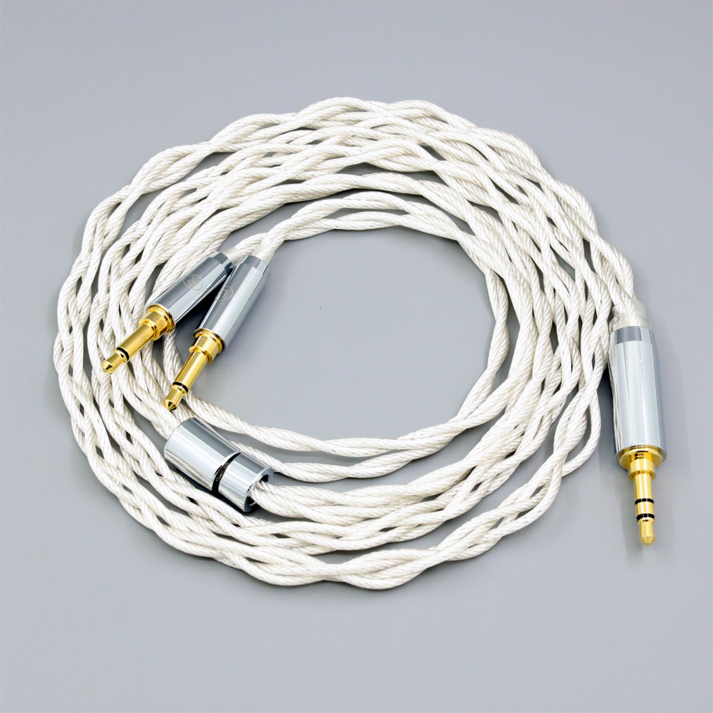 Graphene 7N OCC Silver Plated Type2 Earphone Cable For Hifiman Sundara Ananda HE1000se HE6se DEVA he400se Arya He-35