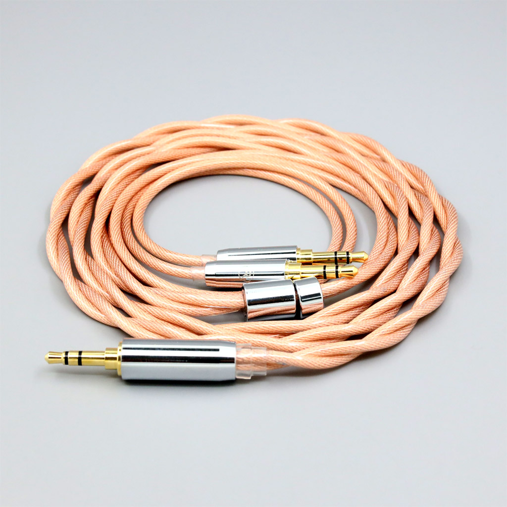 Type6 756 core Shielding 7n Litz OCC Earphone Cable For Hifiman Sundara Ananda HE1000se HE6se DEVA he400se Arya He-3 XS