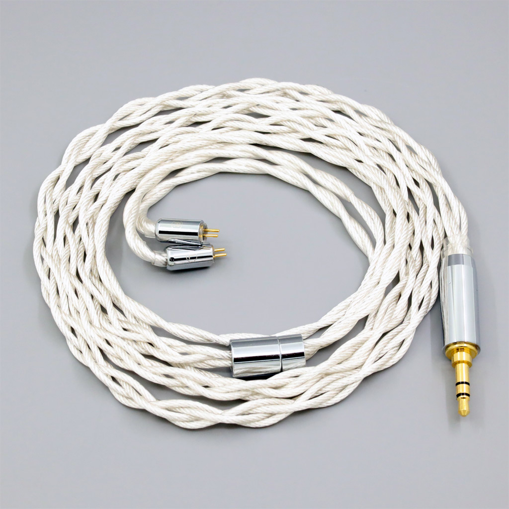 Graphene 7N OCC Silver Plated Type2 Earphone Cable For 0.78mm 2pin Flat Step JH Audio JH16 Pro JH11 Pro