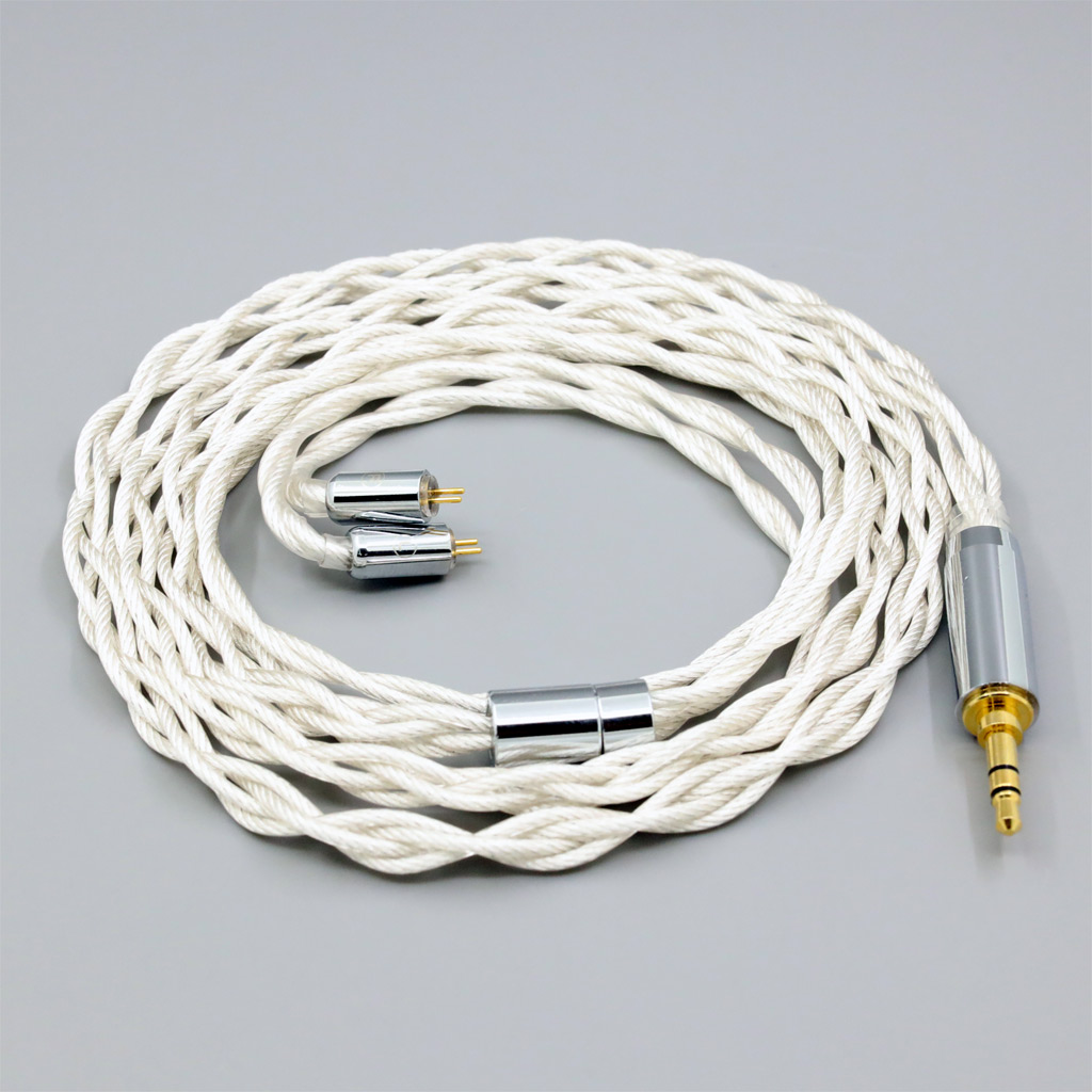 Graphene 7N OCC Silver Plated Type2 Earphone Cable For 0.78mm 2pin Flat Step JH Audio JH16 Pro JH11 Pro