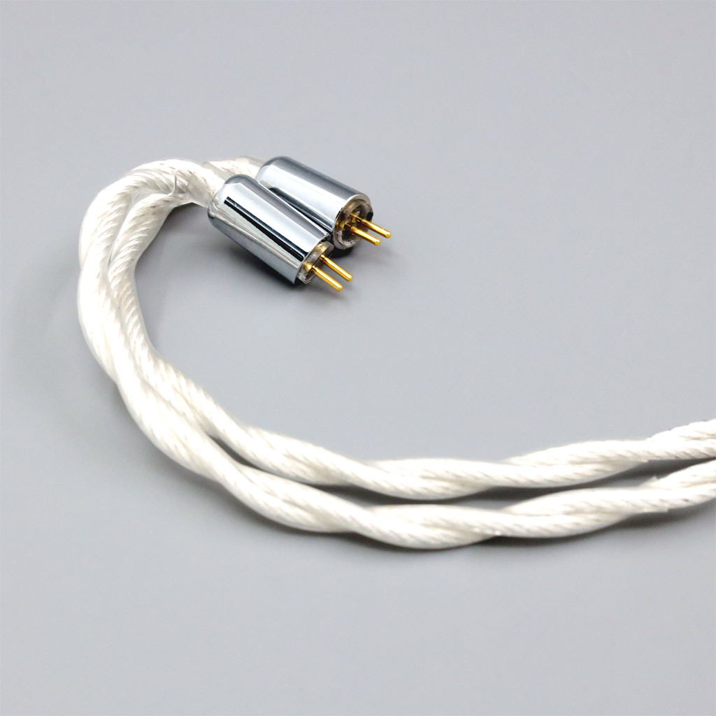 Graphene 7N OCC Silver Plated Type2 Earphone Cable For 0.78mm 2pin Flat Step JH Audio JH16 Pro JH11 Pro