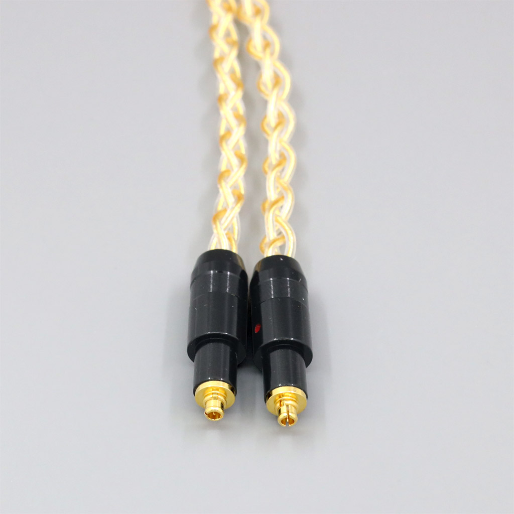8 Core 99% 7n Pure Silver 24k Gold Plated Earphone Cable For Shure SRH1540 SRH1840 SRH1440 2 core Headphone