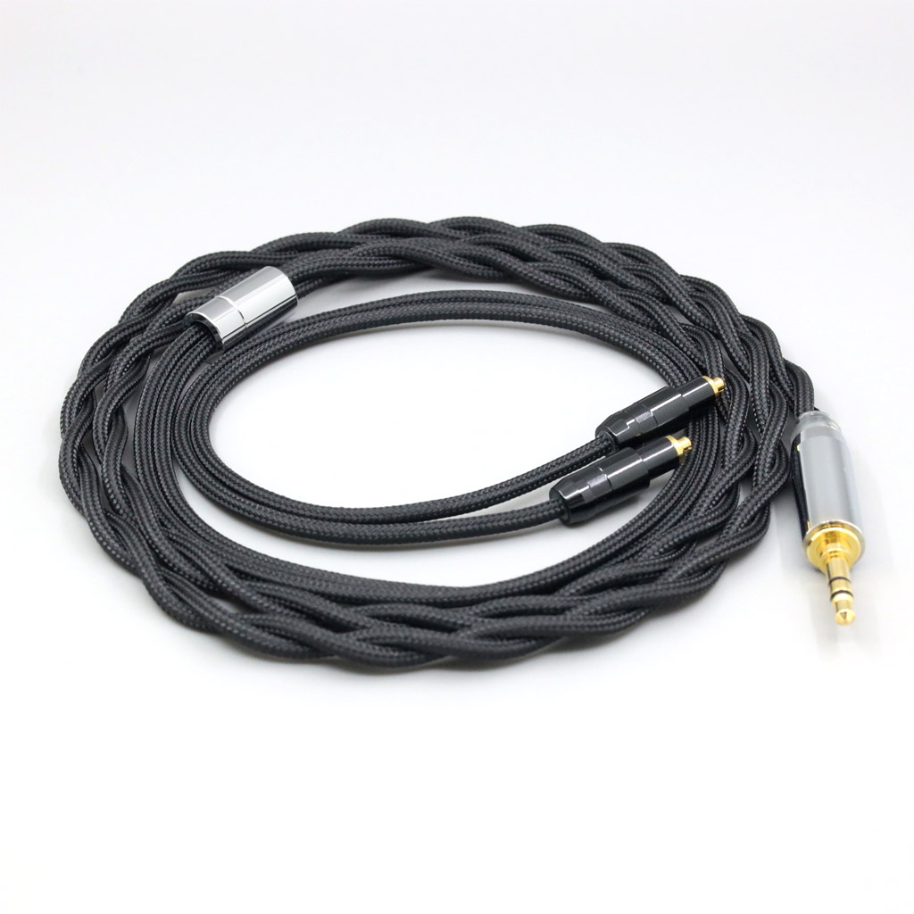 Nylon 99% Pure Silver Palladium Graphene Gold Shield Cable For Shure SRH1540 SRH1840 SRH1440 2 core Headphone