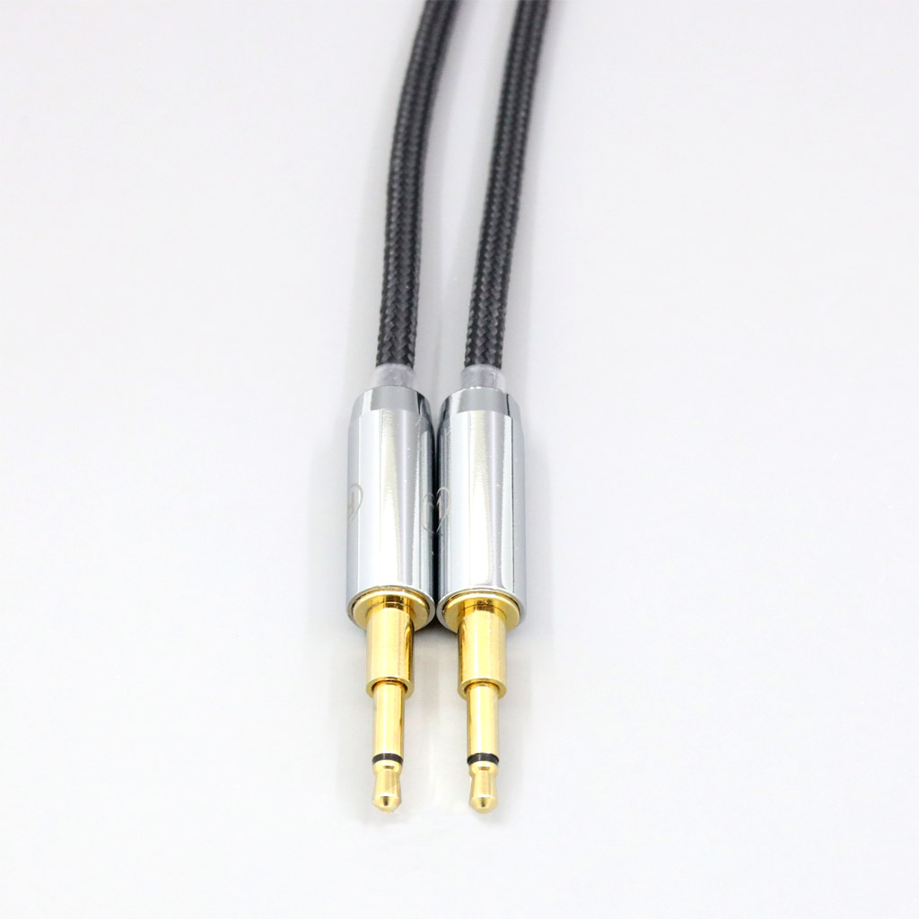 Nylon Black 99% Pure Silver Palladium Graphene Gold Shield Cable For Sennheiser HD477 HD497 HD212 PRO EH250 EH350